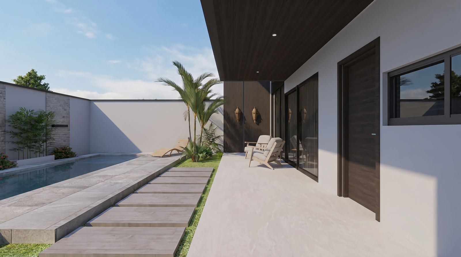 Piscine et terrasse